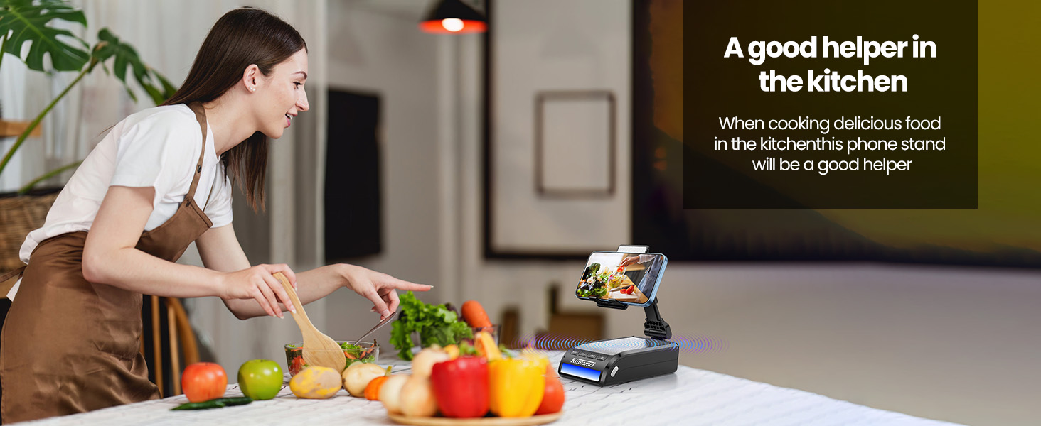 kitchen tools Video learning vegetable cutting stand shelf on dining table kitchen utility stand