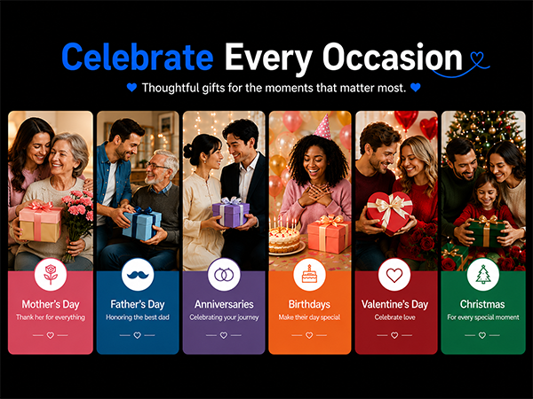 Smartwatch gift for Mothers Day, Fathers Day, birthdays, Valentine, Christmas, anniversaries.