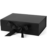 Gift Box with Lids 10.5x7.5x3.5 Inches Magnetic Gift Box with Lid and Ribbon for Presents,for Chr...