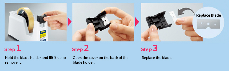 Kokuyo Portable Tape Dispenser Smooth Blade