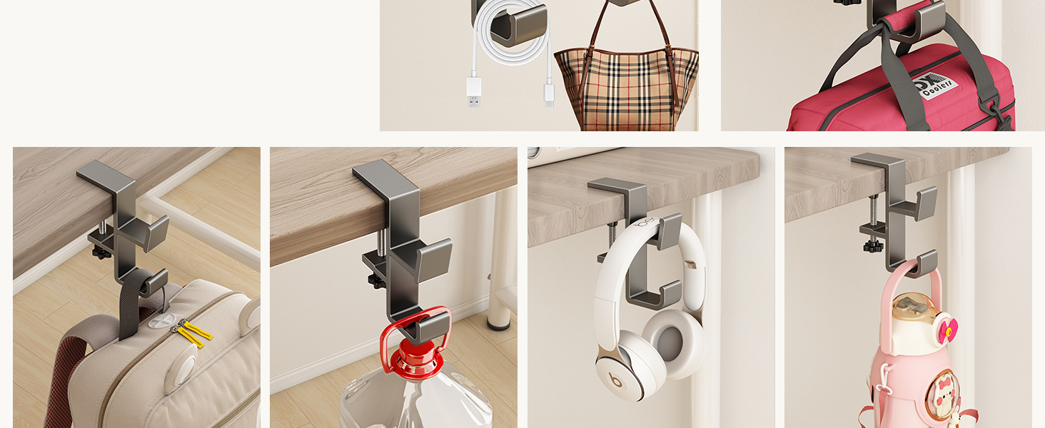 table purse hanger office desk accessories student desk bag hooks