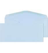 EnDoc #10 Colored Pastel Envelopes - 80 pack -Pastel Blue Color - Colored envelopes letter size f...