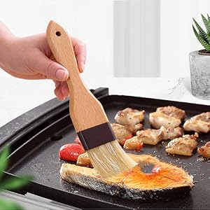Saizone Pastry Brush Natural Bristle Basting Brush