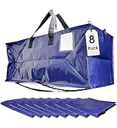 Innovative Haus Extra Large Heavy Duty Blue Moving Bag with Zipper and Strong Handles. Durable Ba...