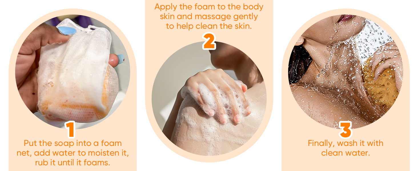 Turmeric soap bar face wash cleansing pads