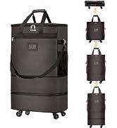 WELIDAY Suitcases with Wheels Expandable Luggage Bag Foldable Suitcase with 4 Universal Wheels Co...