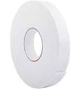 Double Sided White PE Foam Tape-Outdoor and Indoor Heavy Duty Strong Weatherproof Adhesive Tape f...