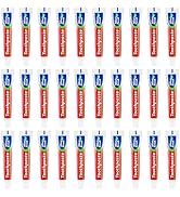 30 Tubes Bulk Travel Size Mini Toothpaste, 0.35 oz Disposable Mint Flavor Pocket Teeth Paste Smal...