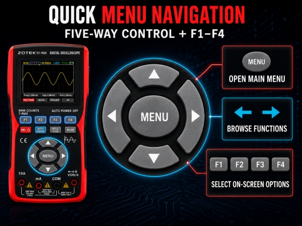 2 IN 1 OSCILLOSCOPE MULTIMETER