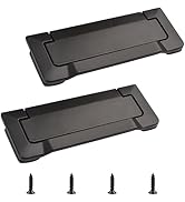 MOROBOR 2pcs Pocket Doors Drawer Handle Flush Pull, Hidden Concealed Furniture Handle with Screws...