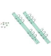 Craftelier - Kit of 2 6-Ring File Mechanisms for 9,5 x 17 cm Sleeves + 8 Brads for Albums, Planne...