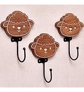 Indian Shelf 3 Pieces Animal Wall Hook | Kids Coat Hooks Wall | Nursery Hooks | Animal Coat Hooks...