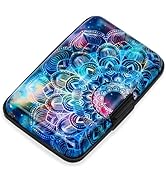 Mayski Credit Card Holder, RFID Blocking, Aluminum Alloy Hard Case, Small Mini Business Metal Wal...