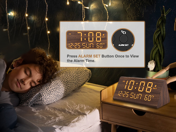 wood clock