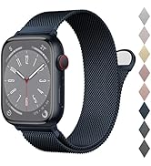 BELONGME Mesh Metal Loop Compatible with Apple Watch Band 40mm 41mm 38mm 44mm 45mm 49mm Series Ul...