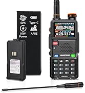 BAOFENG Ham Radio 5RH PRO GPS APRS 10W High Power, 640CH, NOAA Emergency, Tri Band Long Range Two...