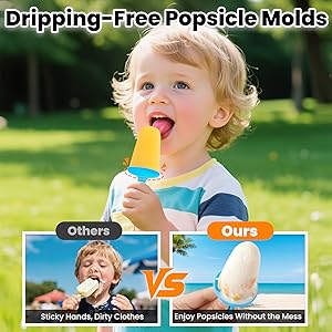 Silicone Popsicle Molds with Sticks