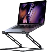 Laptop Stand for Desk, Adjustable Laptop Stand Holder Portable Laptop Riser with Multi-Angle Heig...