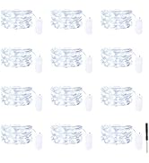 12 Pack Fairy Lights Battery Operated, 7FT 20LED Waterproof Silver Wire Firefly Starry Lights for...