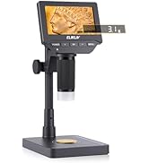 Elikliv EDM4C Coin Microscope with Scale:4.3" Digital Microscope with Adjustable LED, Error Coin ...