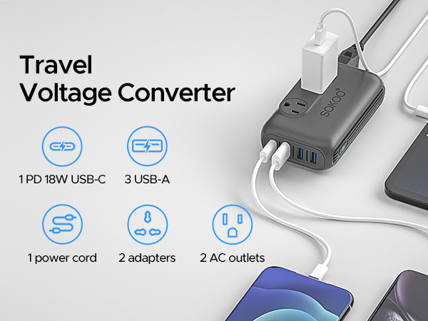 Travel voltage converter