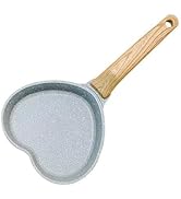 JUSTUP Nonstick Frying Pan, Love Shaped Omelet Pan with Raised Anti Scalding Handle,Breakfast Pan...