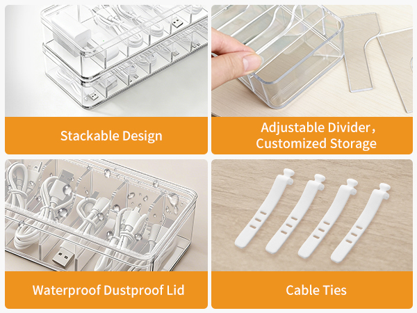 cord organizer box