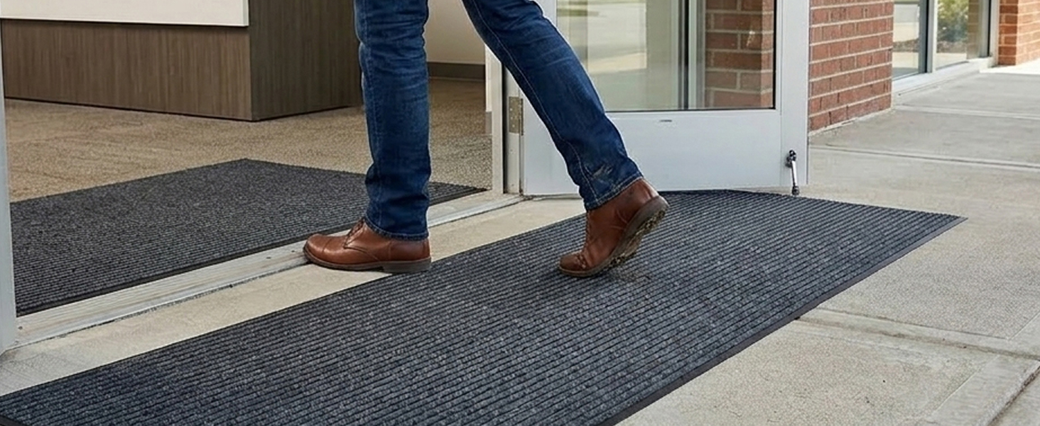 door mat at door entry