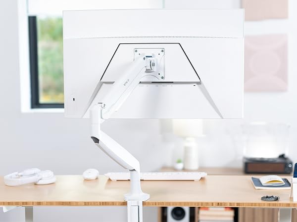 Pneumatic Single Monitor Desk Mount