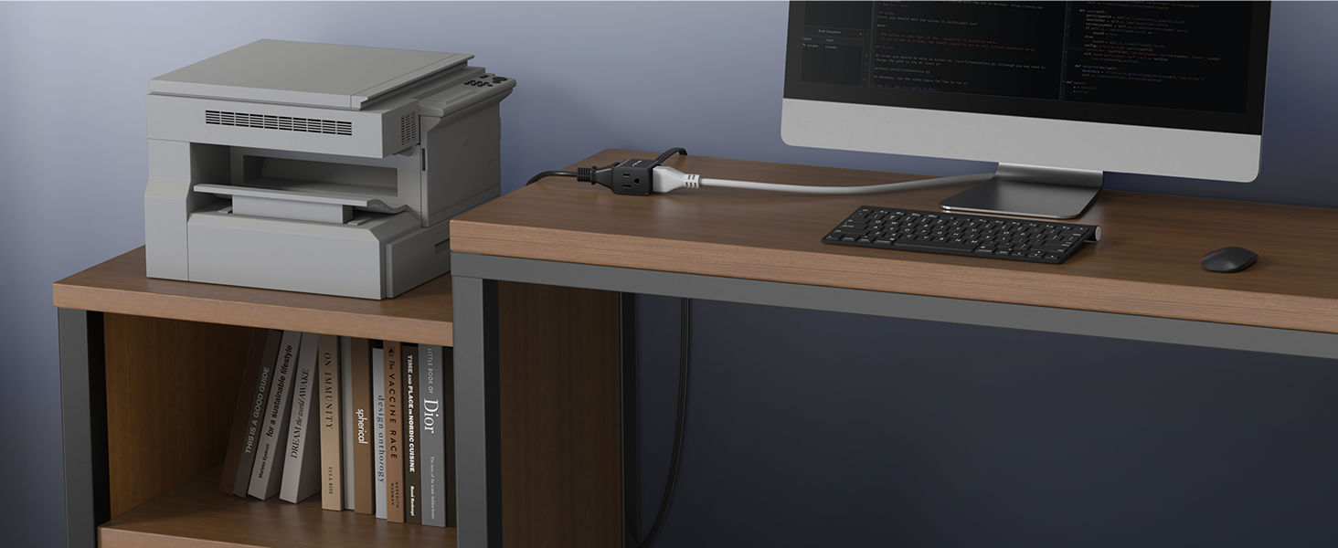 black 3 prong extension cord