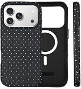 SenRiCase for iPhone 17 Pro Max Case Cute Polka Dot Phone Case Compatible with MagSafe, Dual-Laye...