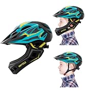 ONTYZZ Kids Bicycle Helmet Kids Adjustable Safety Full Face Helmet Lightweight Toddler Mountain F...