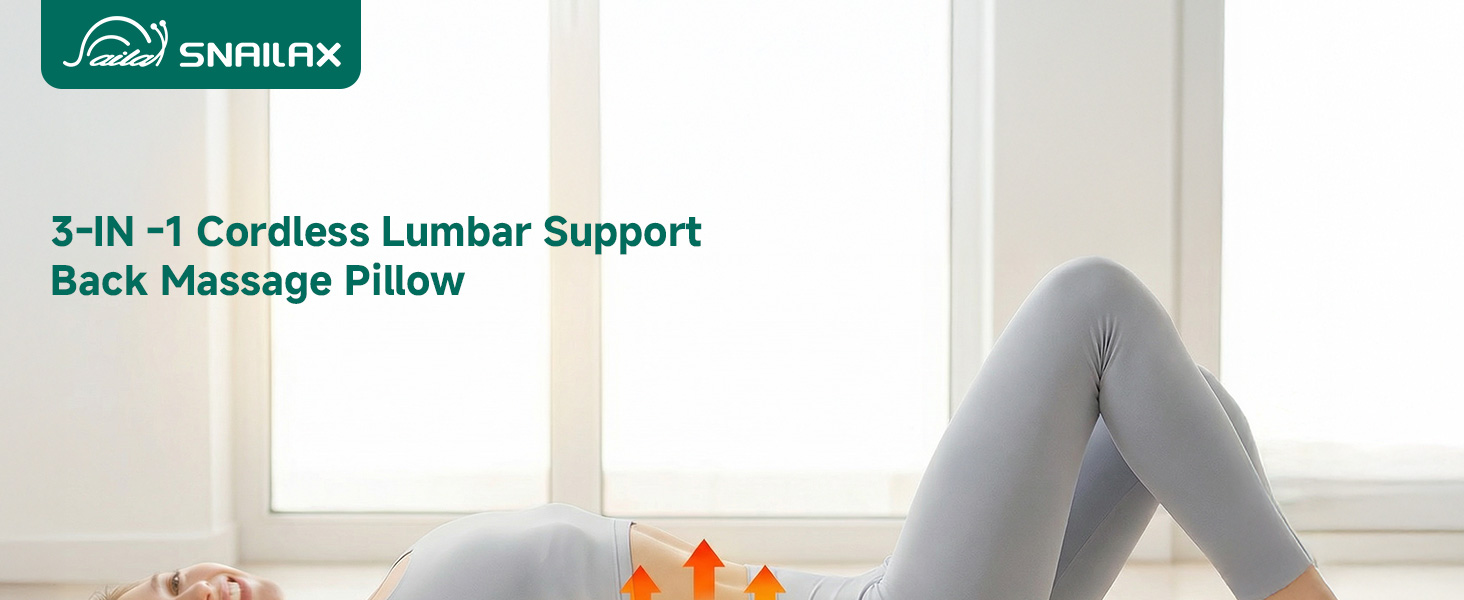 lumbar support back massage pillow