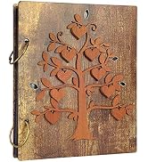 Giftgarden 4x6 Photo Album Family Tree Decor Large Capacity Wood Cover Wedding Family Baby Pictur...