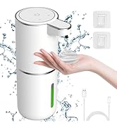 GuDoQi Automatic Foaming Soap Dispenser with 4-Level Adjustable Foam Volume, 12.8oz/ 380ml Touchl...