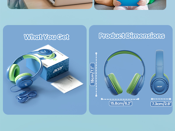 Kids Headphones with Cord for School