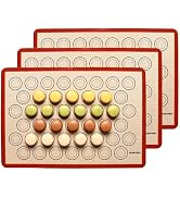 Macaron Silicone Baking Mats - Non-Stick Macaron Mat for Perfect Baking - Dishwasher & Oven Safe,...