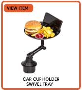 CAR CUP HOLDER SWIVEL TRAY