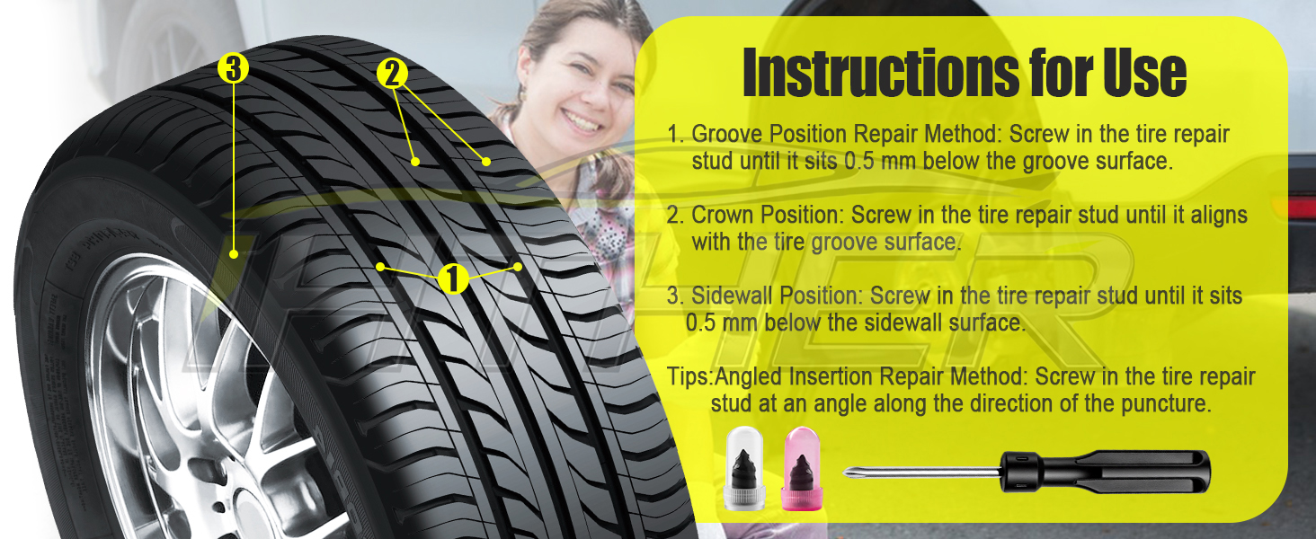 Tire Repair Rubber Nail Tire Puncture Repair