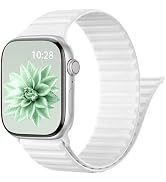 Patented Magnetic Sport Silicone Band Compatible with Apple Watch Bands 40mm 38mm 41mm 44mm 45mm ...