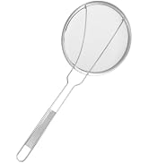 ULTECHNOVO Stainless Steel Skimmer Ladle 22cm Fine Mesh Noodles Strainer for Cooking French Fries...