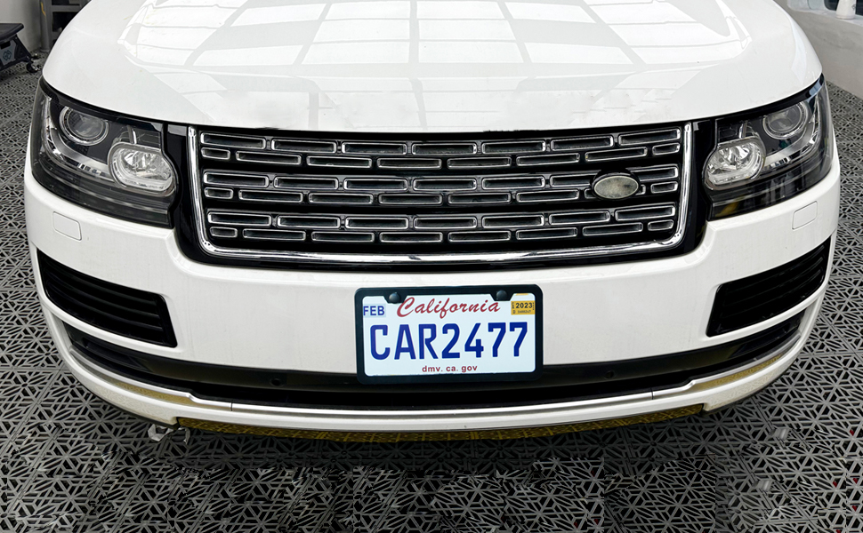 2 Holes Solid Rust-Proof Aluminum License Plate Holder