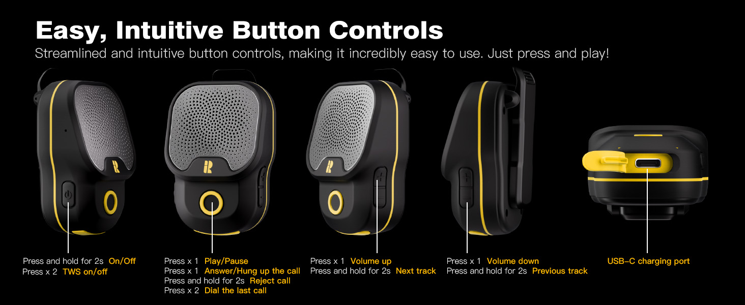 Easy control mini speaker