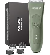 MANSPOT Manscape Groin & Body Hair Trimmer for Men & Women | Hypoallergenic Replaceable Ceramic B...