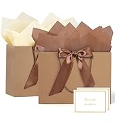 JMANNI Gift Bags, Medium Gift Bags with Tissue Paper, 2Pcs Gift Bags Medium Size with Handle and ...