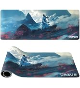 Japanese Large Gaming Mouse Pad, Waterproof Desk Mat for Keyboard and Mouse, Stitched Edge Mousep...