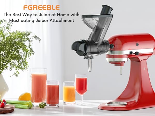 Masticating Juicer Attachment for KitchenAid Stand Mixer,