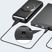 ROOFULL external CD/DVD optical drive with a power supply cable