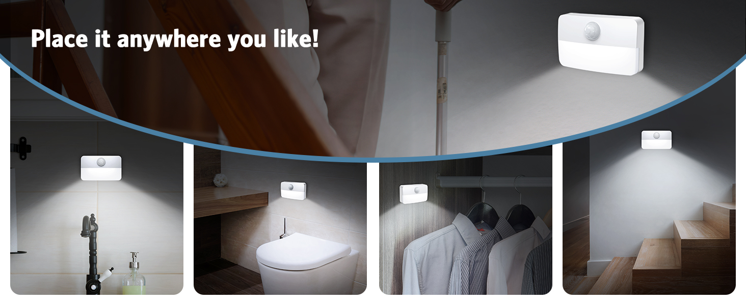 Battery-Powered LED Night Light for everywhere