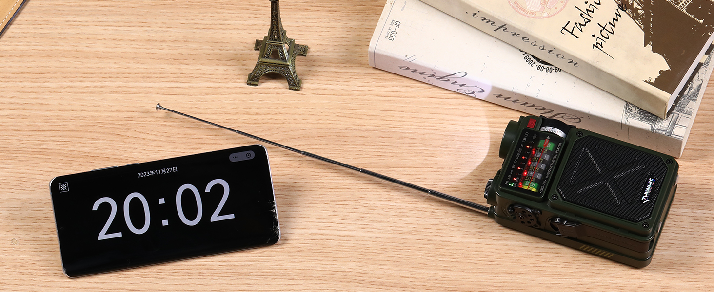 Rechargeable radio long-life battery